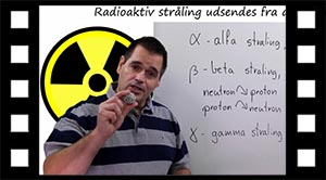 Alfa, beta og gamma stråling