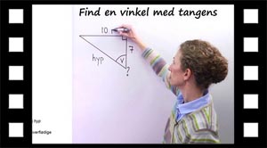 Trigonometri tangens find vinkel