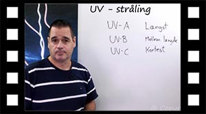 UV - A, B og C stråling