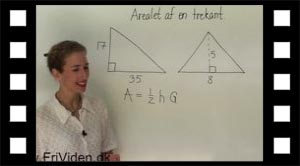 Eksempel: Arealet af to trekanter