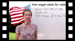 Hvor mange dollars for 1000 dkk