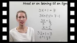 Hvad er en løsning til en ligning?