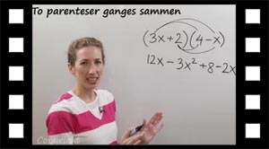 To parenteser ganges sammen (med kontrol)