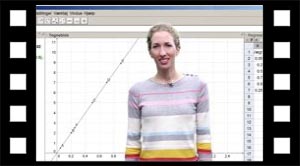 Tyngdekraft databehandling i Geogebra