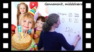 Beregning af gennemsnit, middeltal eller middelværdi