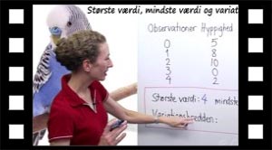 Største værdi, mindste værdi og varitationsbredde