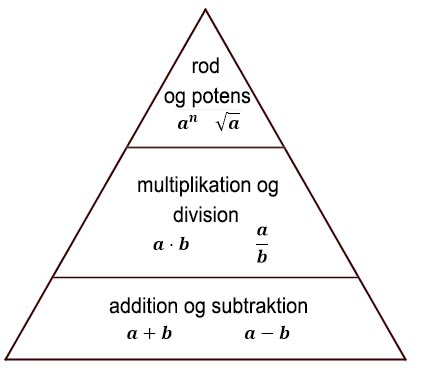 Regningsarternes hierarki
