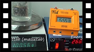 Forsøget, vands fordampningsvarme