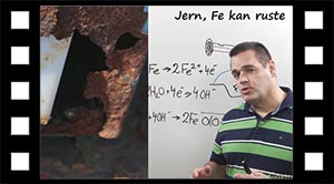 Jern korroderer, ruster