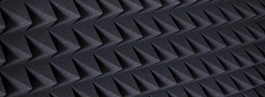 Materiale som absorberer lyd – bruges i lyd døde rum.